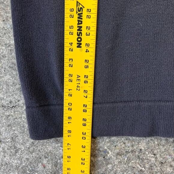 Tommy Jeans Sweater Mens Large Knit Blue Single White Red Striped on Sides Y2K - Picture 8 of 8